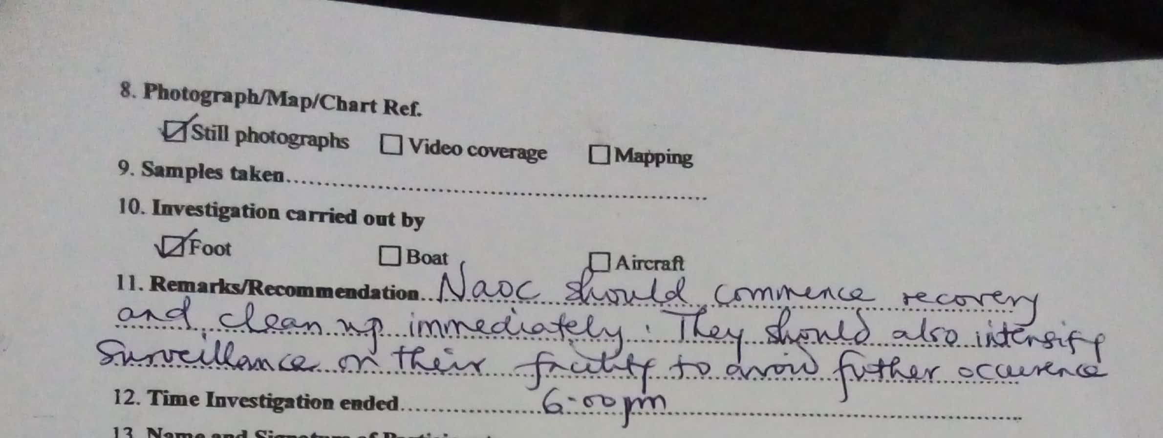 Incident evidence 8